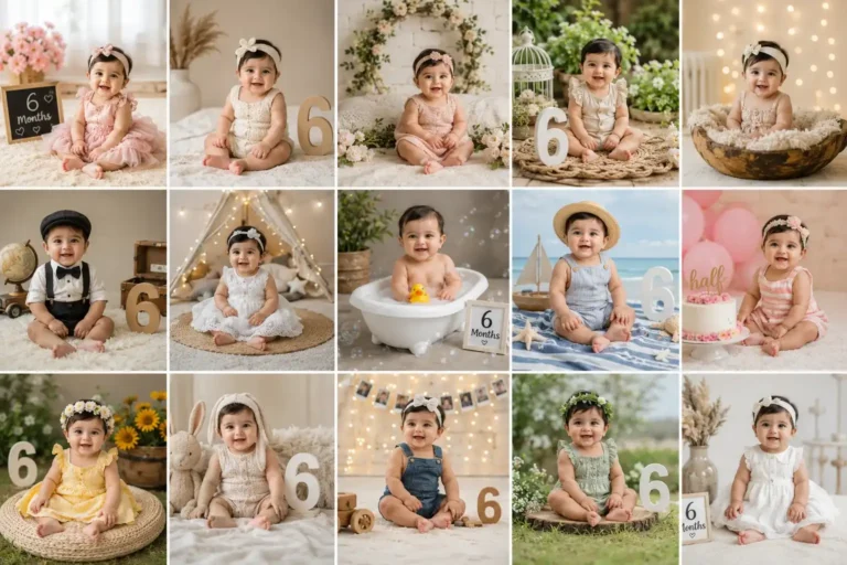 17 Cute 6 Months Baby Photoshoot Ideas for Smiles, Sitter Moments, and Sweet Memories mamaandbloom
