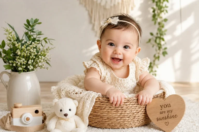 Cute Baby Photoshoot Ideas with Simple Props and Heartwarming Themes MAMAANDBLOOM