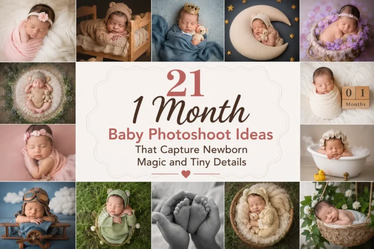 21 1 Month Baby Photoshoot Ideas That Capture Newborn Magic and Tiny Details Mamaandbloom