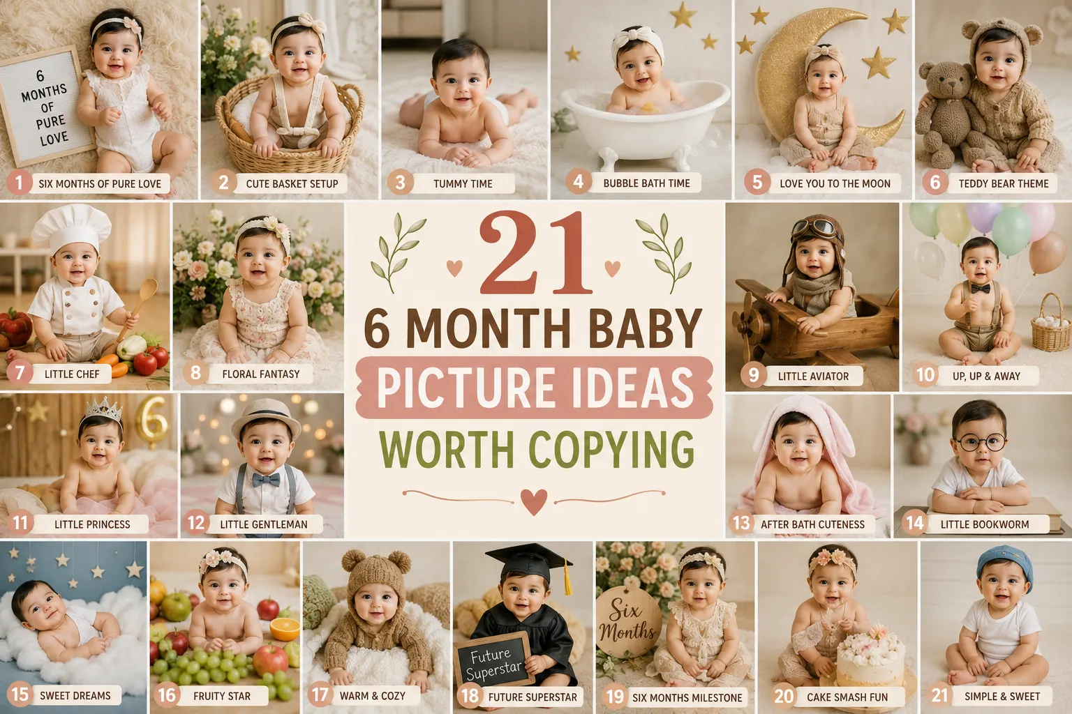 21 6 Month Baby Picture Ideas Worth Copying Mama and Bloom