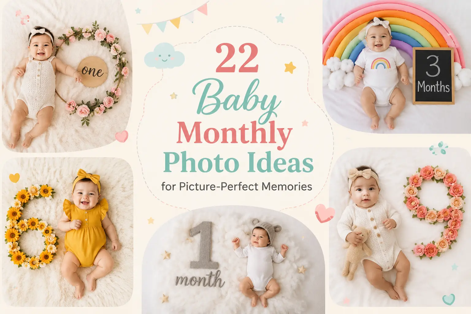 22 Baby Monthly Photo Ideas for Picture-Perfect Memories Mamaandbloom
