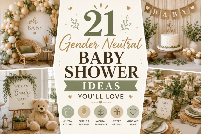 21 Gender Neutral Baby Shower Ideas You'll Love