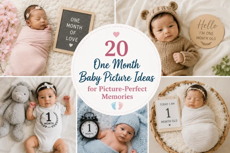 20 One Month Baby Picture Ideas for Picture-Perfect Memories