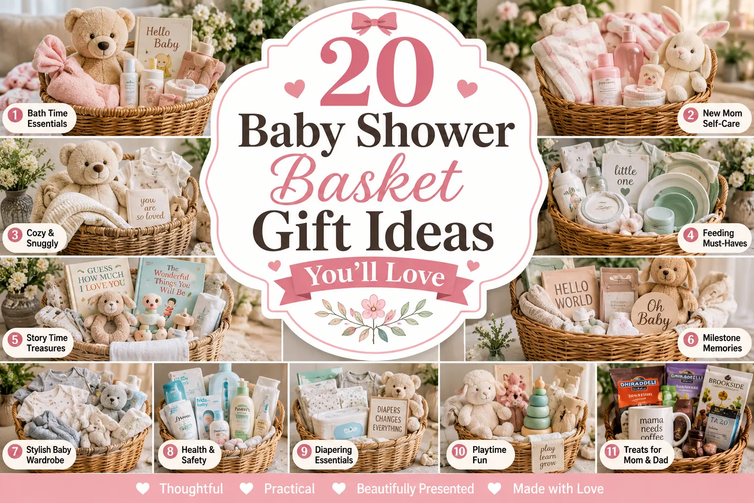 20 Baby Shower Basket Gift Ideas You'll Love