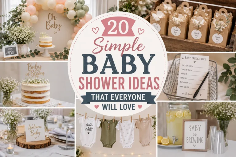 20 Simple Baby Shower Ideas That Everyone Will Love